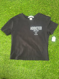 Women “ADDICTED” Crop Top